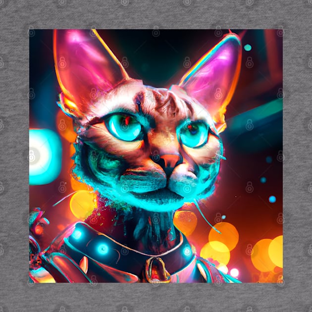 Cyberpunk Kitty (4) - Anthropomorphic Sci fi Cats by TheThirdEye